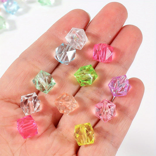 Clear Square Acrylic Beads