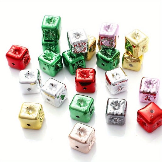 Colored Square Acrylic Spacer Beads
