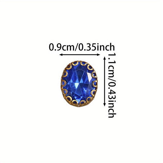 Oval Acrylic Rhinestones