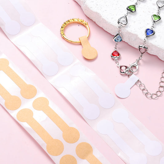 Brown Self-Adhesive Jewelry Tags