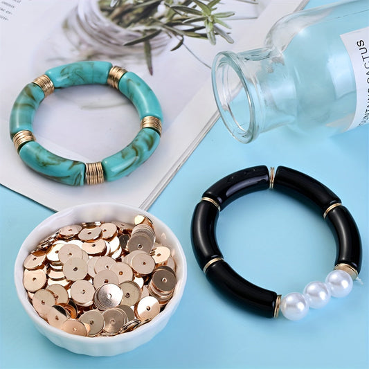 KC Gold Round Spacer Beads