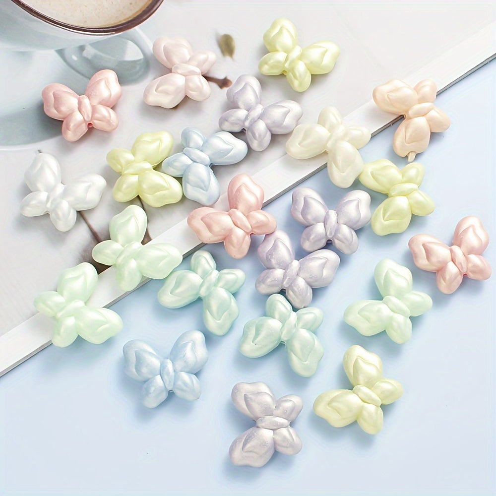 Macaron Butterfly Acrylic Beads