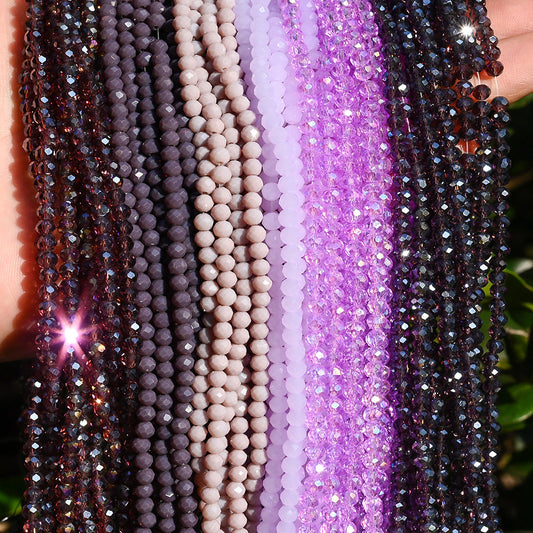 Colorful Crystal Faceted Spacer Beads Set