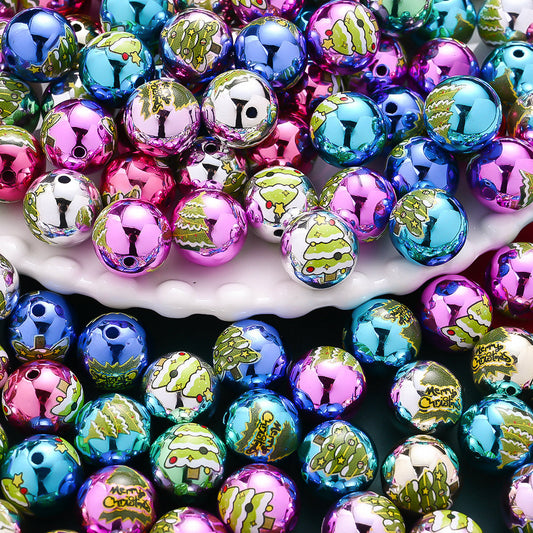 Acrylic Christmas Tree Beads