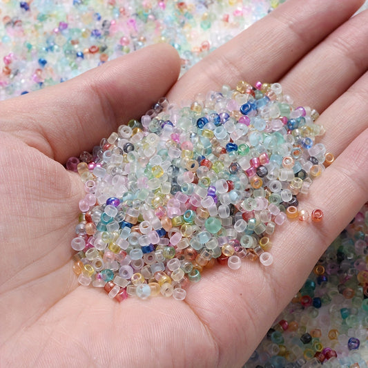 500PCS 2.5mm Round Glass Seed Bead Set