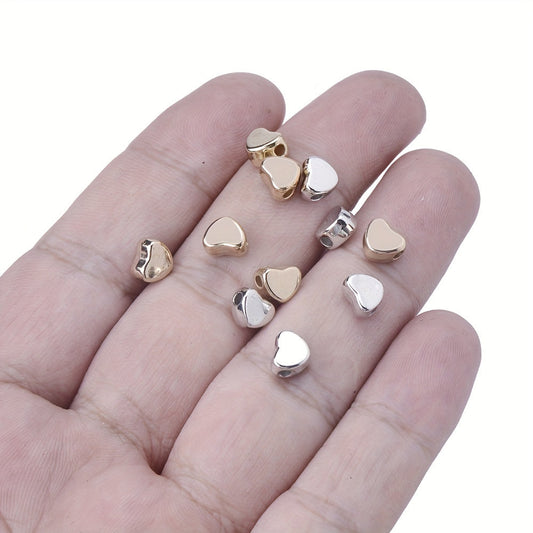 Gold & Silver Love CCB Beads