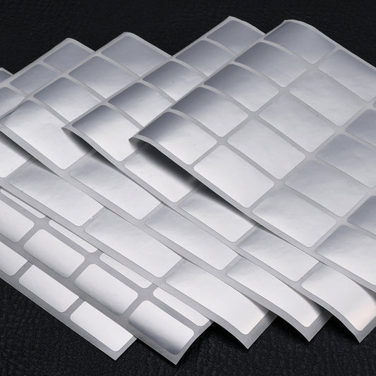 Silvery Waterproof Label Stickers