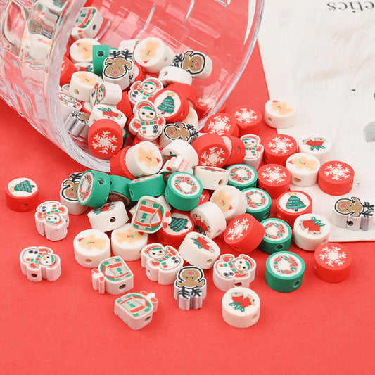 Christmas Soft Pottery Beads