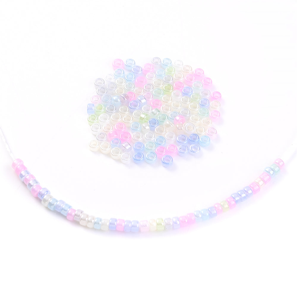 30g/bag 3mm Macaron Color Glass Seed Beads
