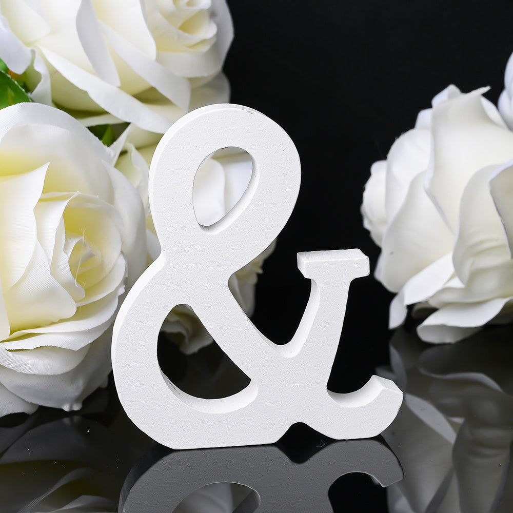 Mr & Mrs Wooden Wedding Letters