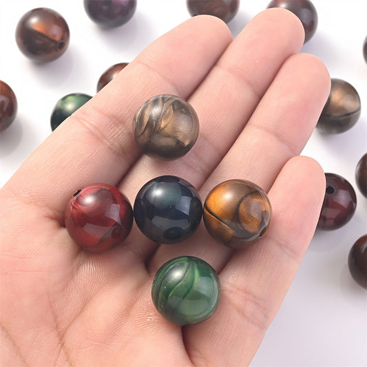 8–22mm Colorful Acrylic Tiger Eye Bead Set