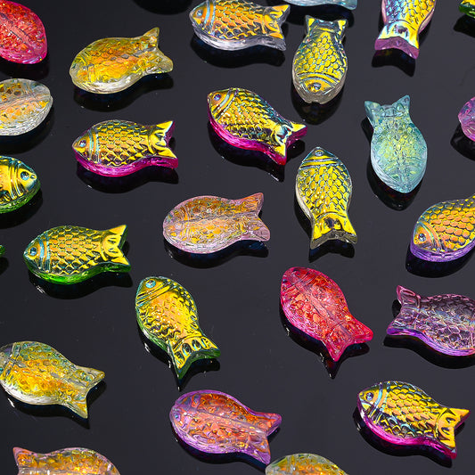 Gradient Goldfish Glass Beads