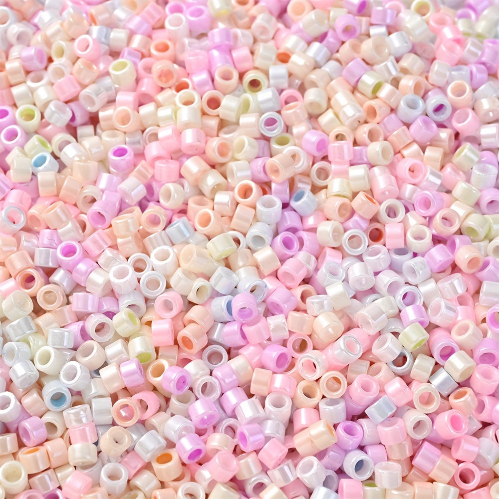 1400pcs 2.5mm Colorful Big Hole Glass Seed Beads