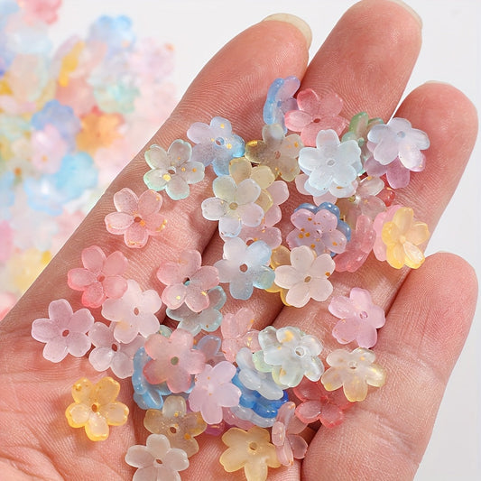 Gradient Lily Flower Beads