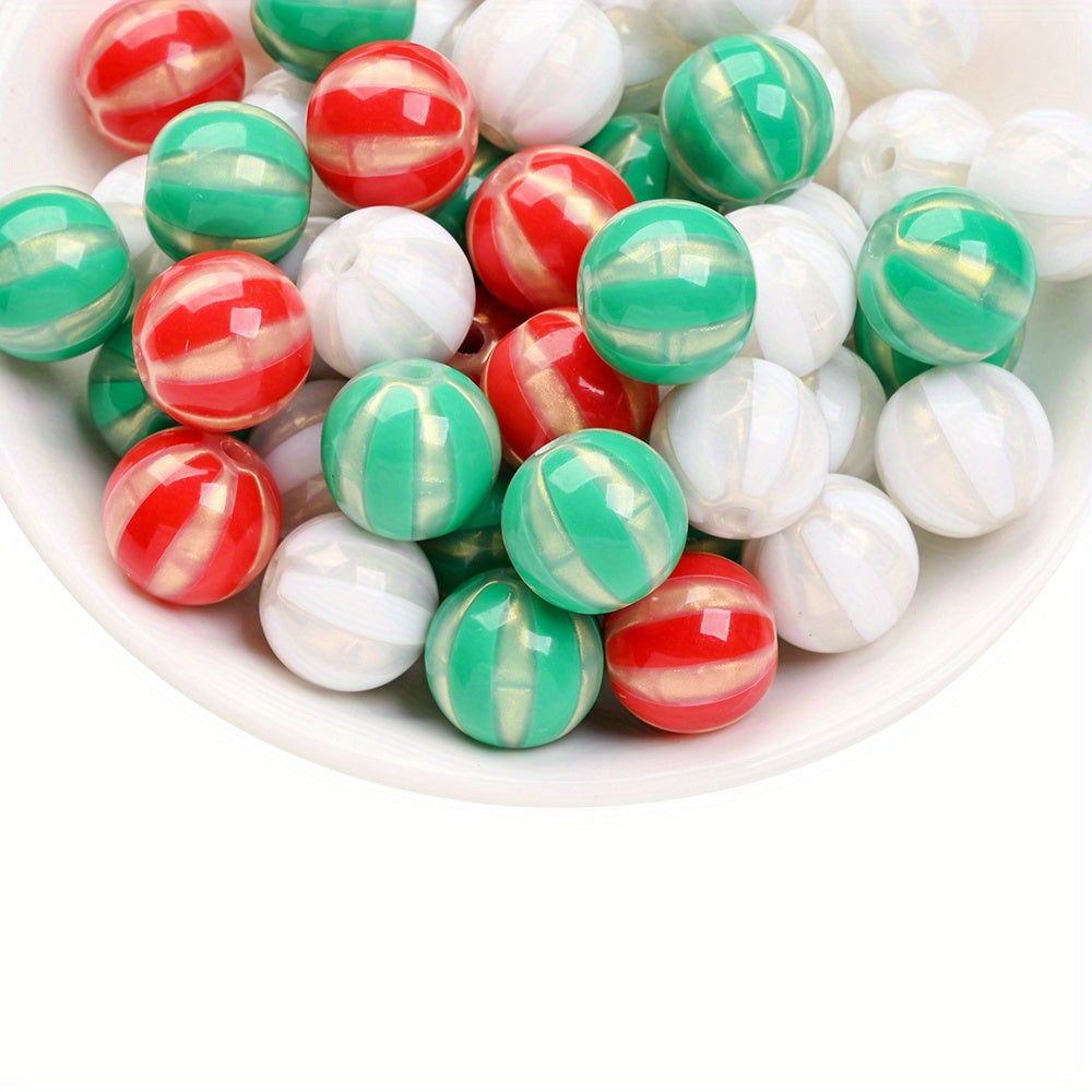10pcs 16mm Christmas Design Acrylic Beads