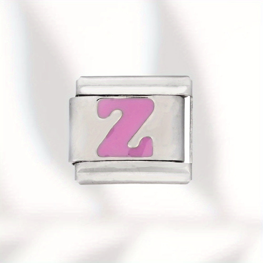 Colorful Stainless Steel Letter Bead