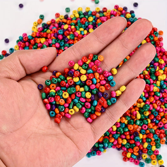 Rainbow Mini Wooden Beads