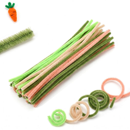 Mixed Color Fuzzy Twist Sticks