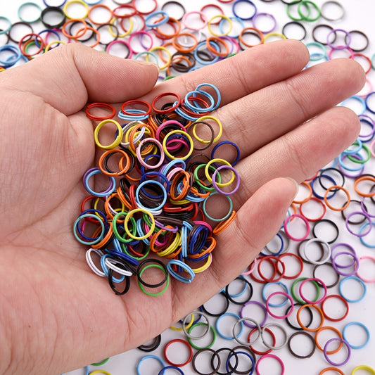 100PCS 10mm Colorful Double-Ring Connector Set
