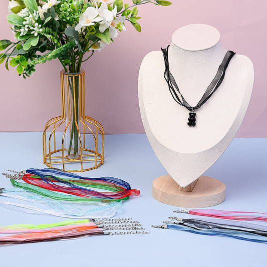 Organza Ribbon Necklace Cord Set