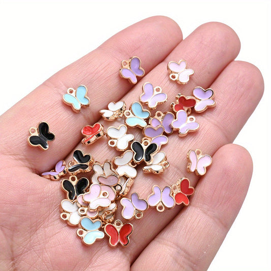Mini Butterfly Alloy Pendants