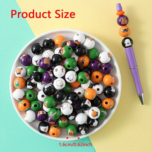Halloween Wooden Beads