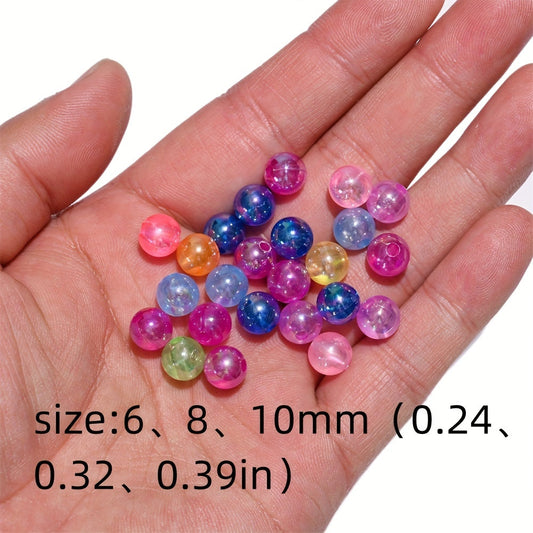 Colorful Clear Acrylic Beads