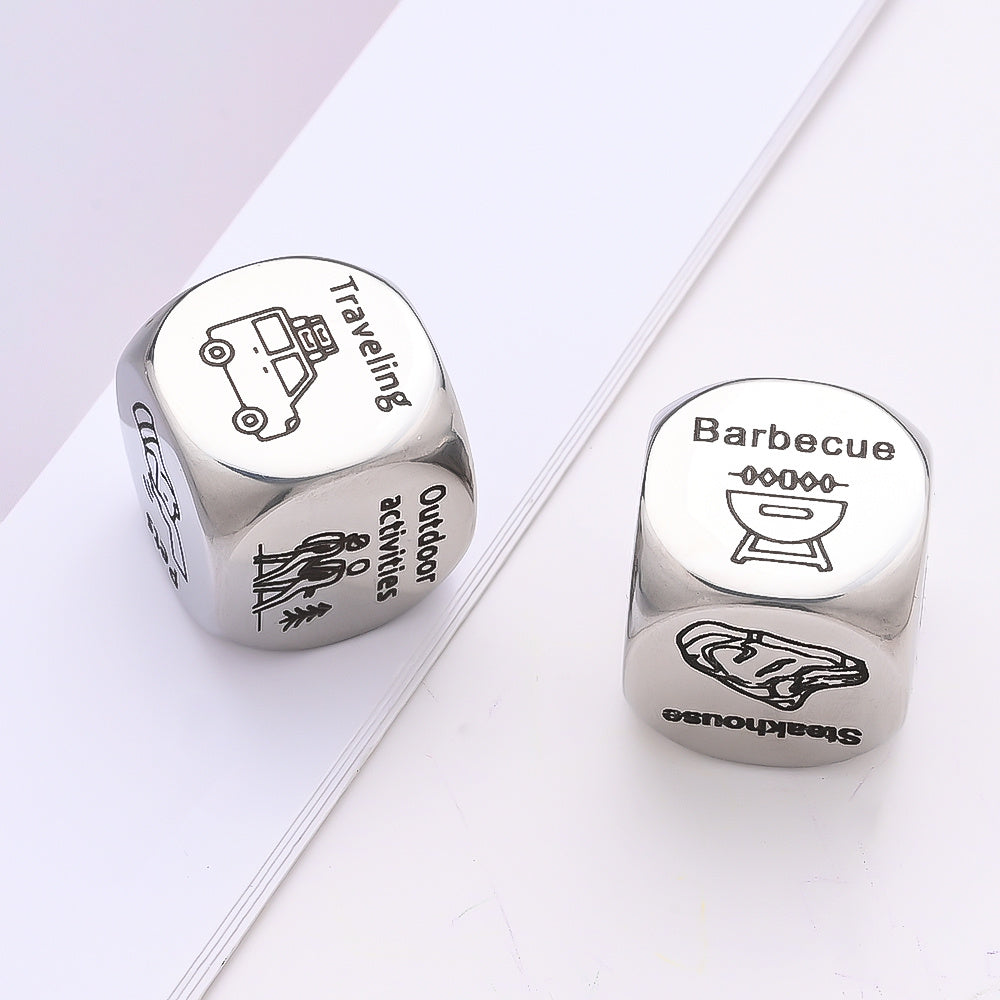 Stainless Steel Decision Dice Set