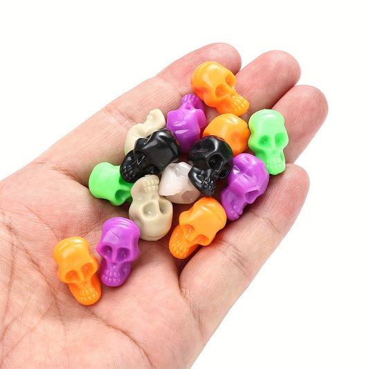 Skull Plastic Spacer Beads