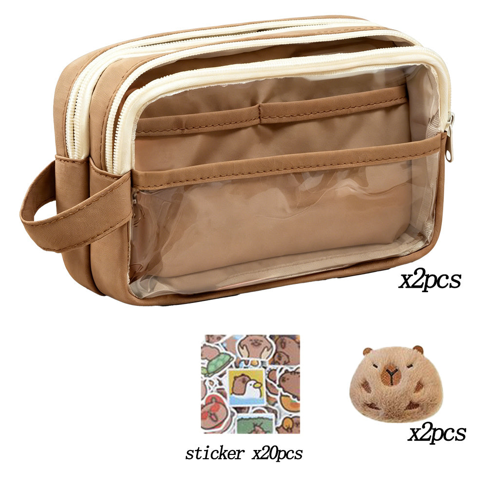 Capybara Pencil Case Set