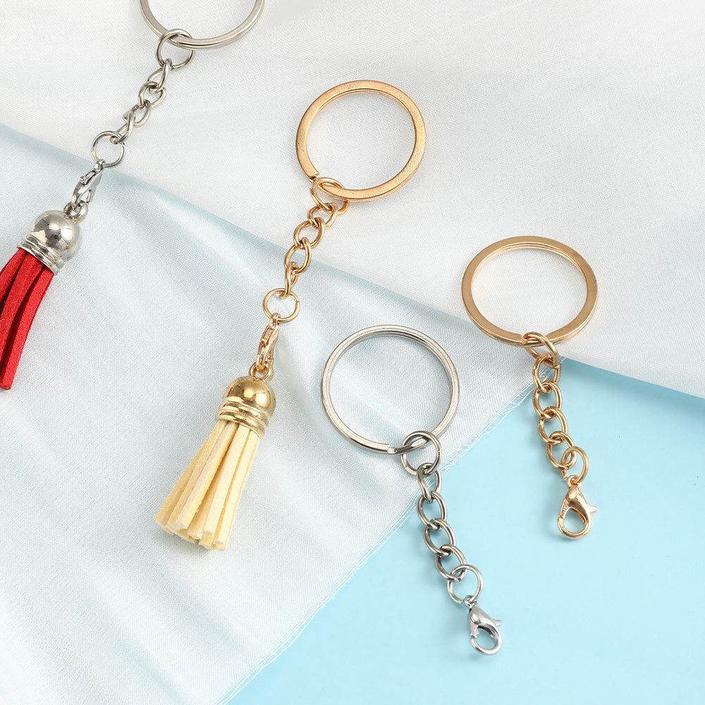 Mixed Color Iron Flat Key Rings