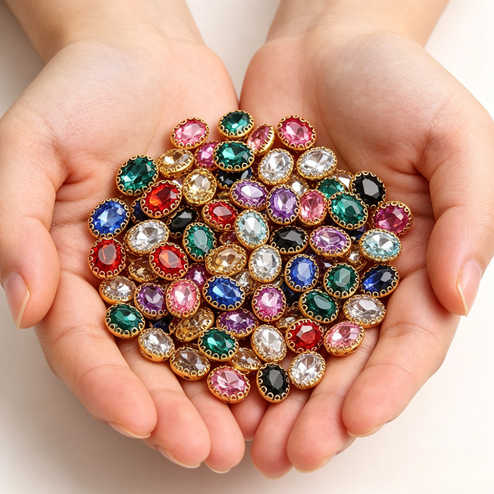 1000pcs Mini Rhinestone Flatback Beads