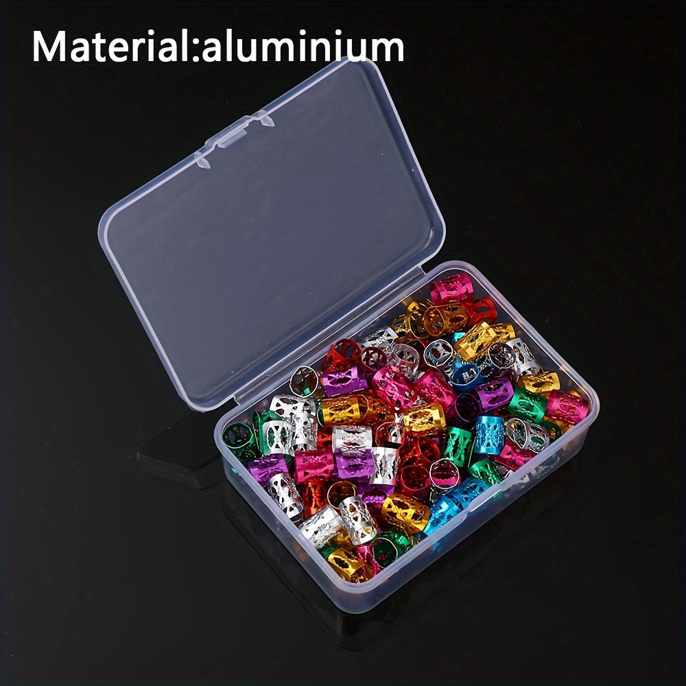 100PCS 8×9mm Vintage Flower Tube Alloy Spacer Bead Set