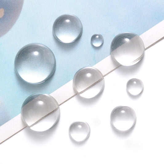 20/50PCS Transparent Dome Glass Cabochon Set