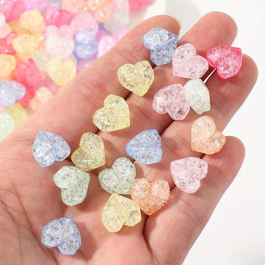 Colorful Acrylic Love Crack Beads