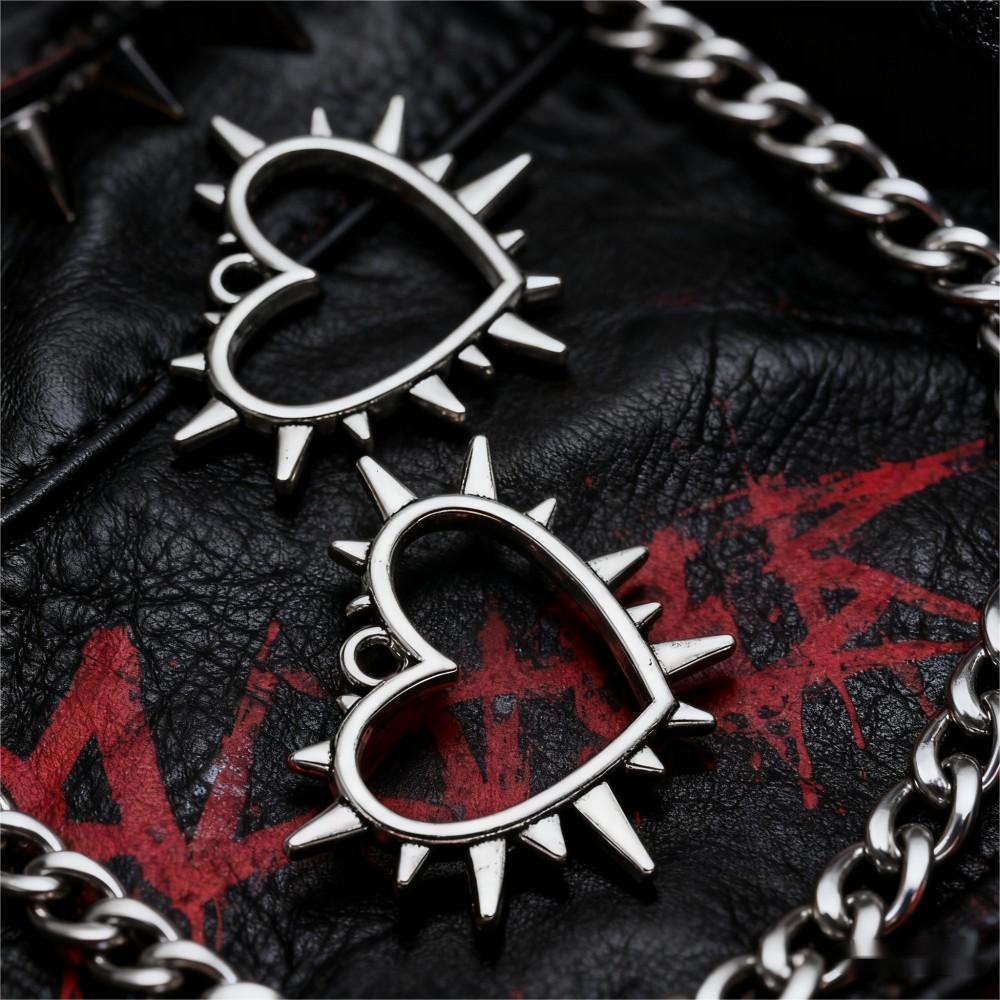 20PCS Gothic Thorn Heart Connector Charm Set