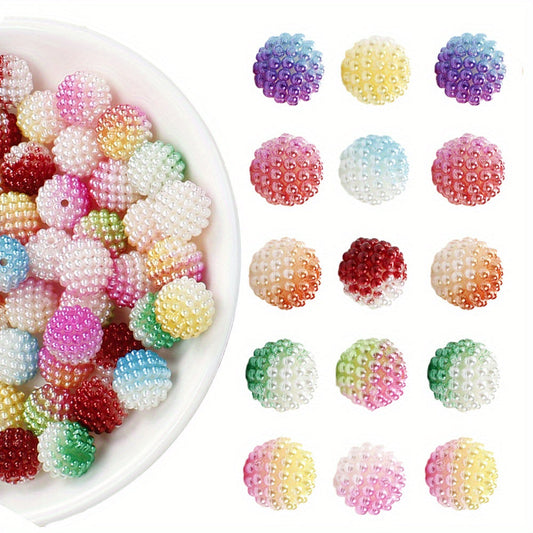 Double Color Arbutus Acrylic Beads