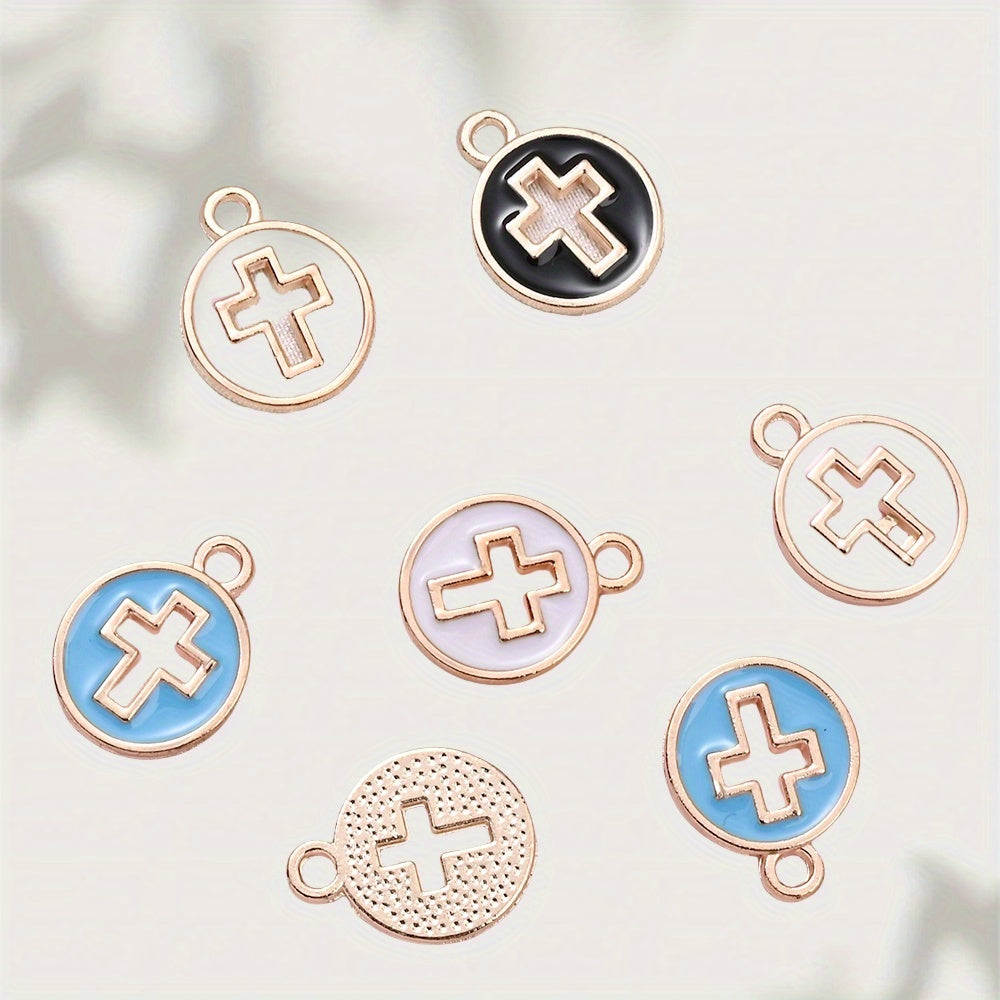 Enamel Cross Pendant Charms
