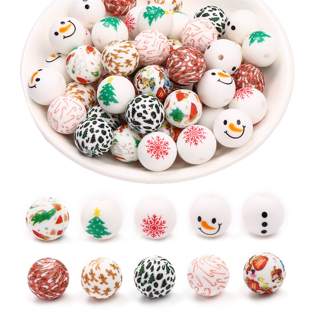 Christmas Silicone Beads
