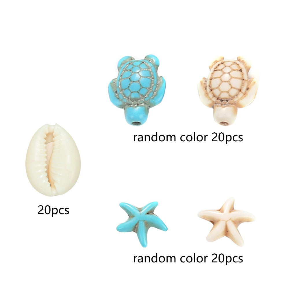 Sea Theme Turtle Starfish Beads