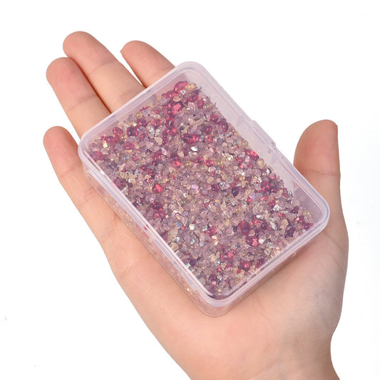 80 g Mixed Color Irregular Crushed Glass
