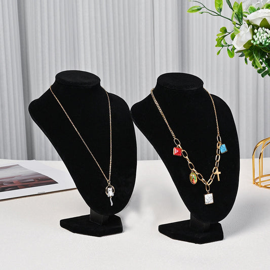Black Velvet Necklace Display Stand