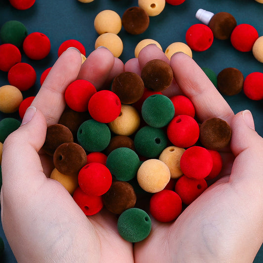 Festive Christmas Acrylic Beads