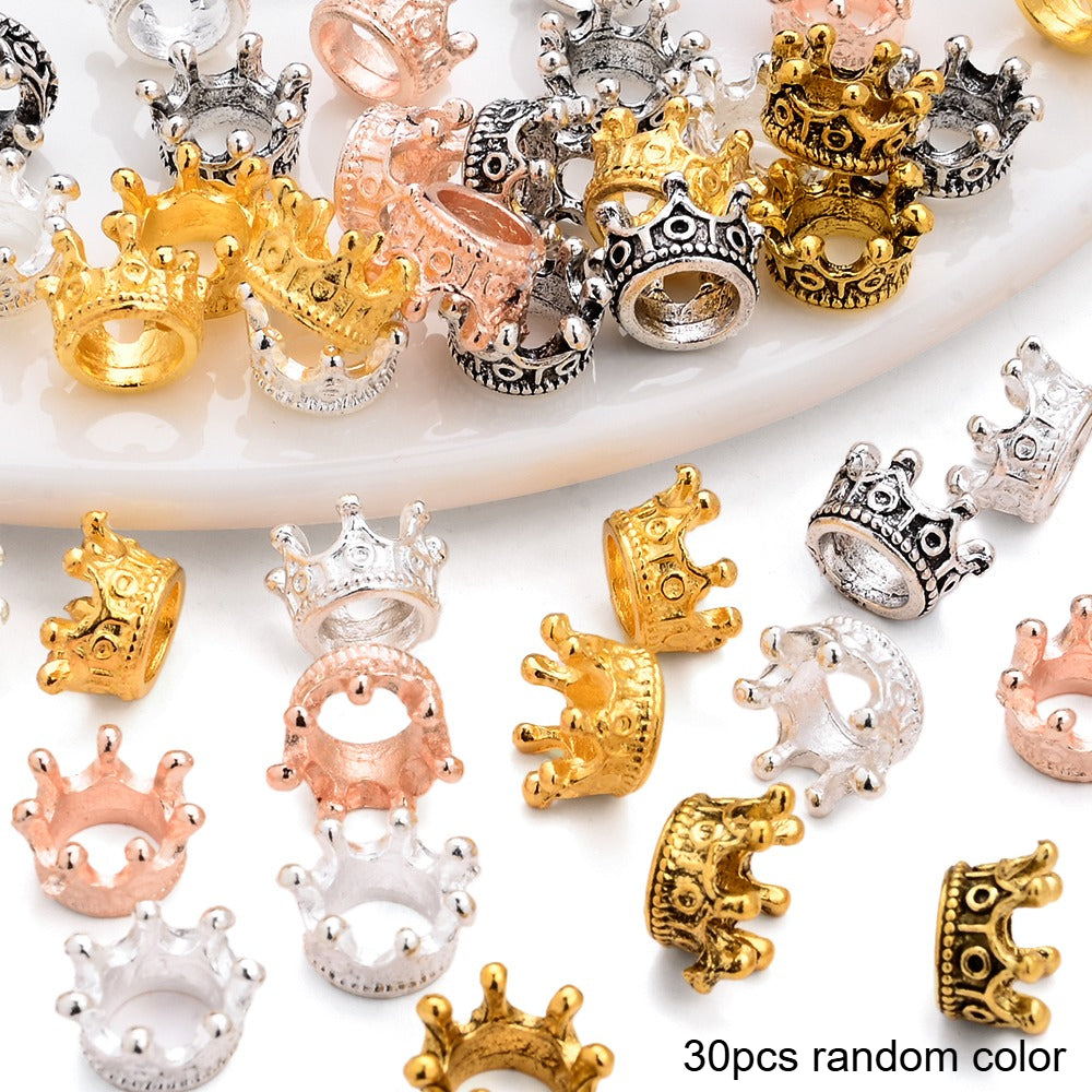 Metal Crown Alloy Beads