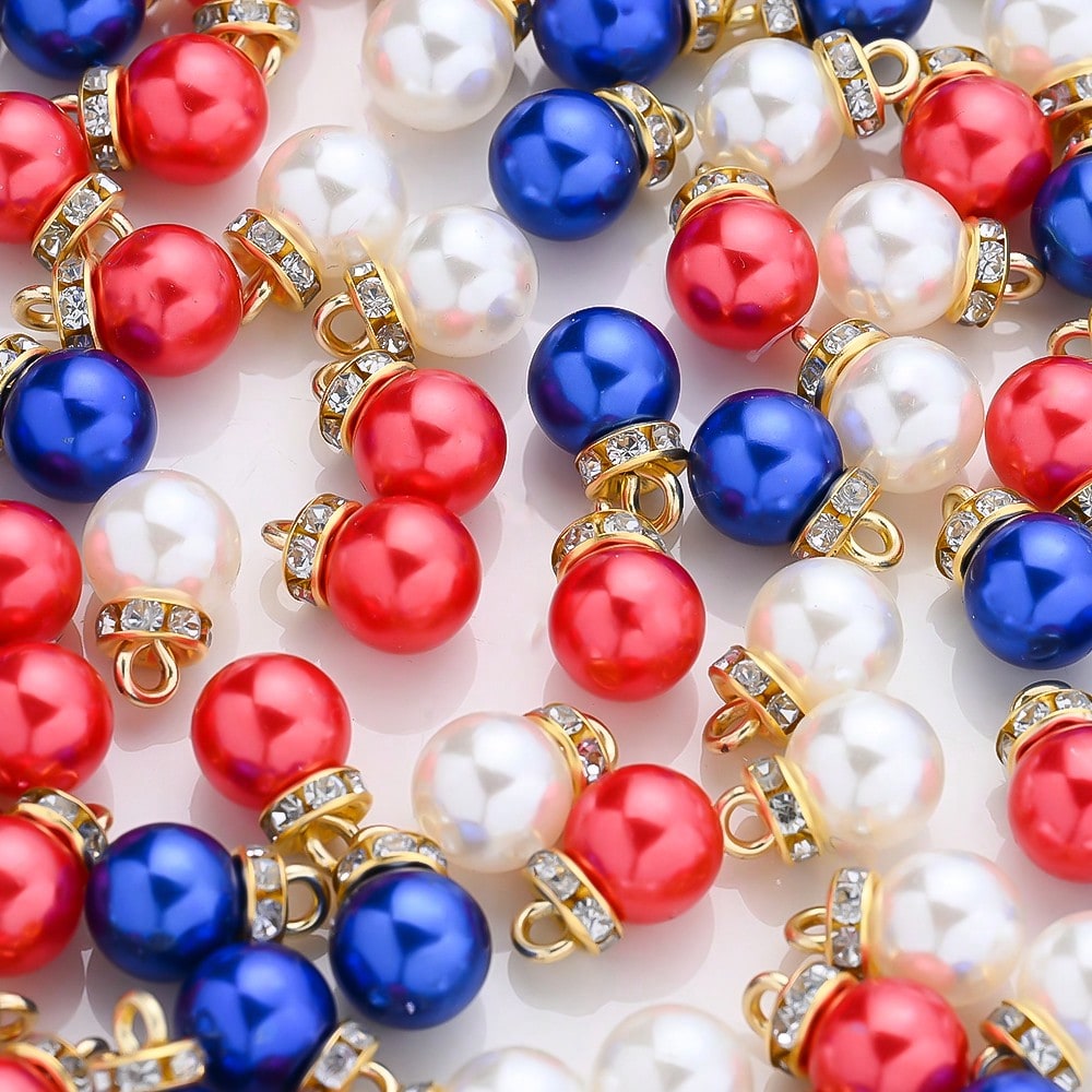 Independence Day CCB Pendant Beads