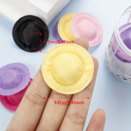 10PCS 3.7cm Vintage Dome Mini Hat Charms