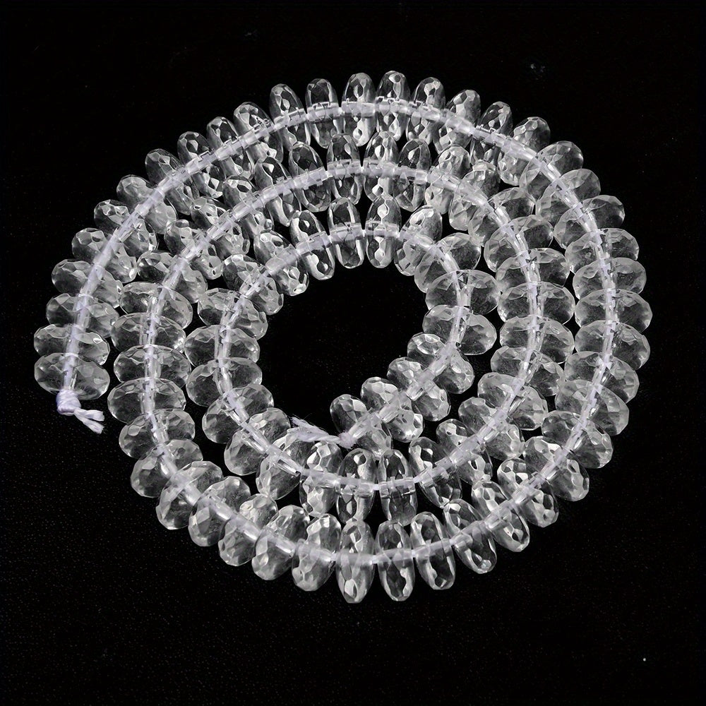 Transparent Abacus Crystal Beads