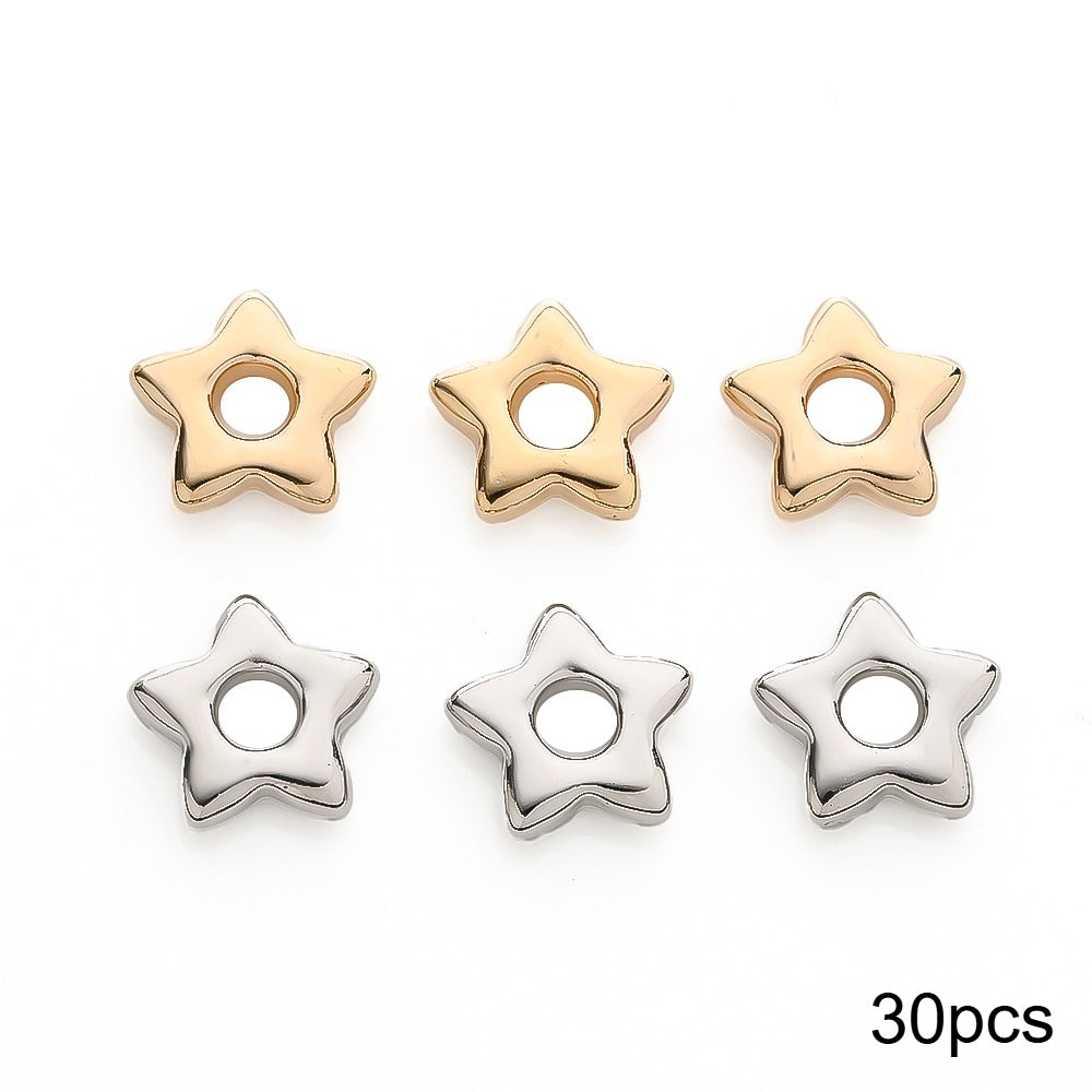 Star Heart CCB Beads