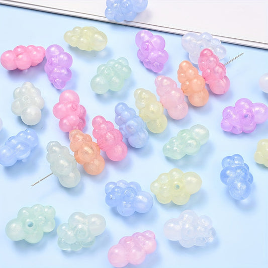 Colored Cloud Acrylic Beads