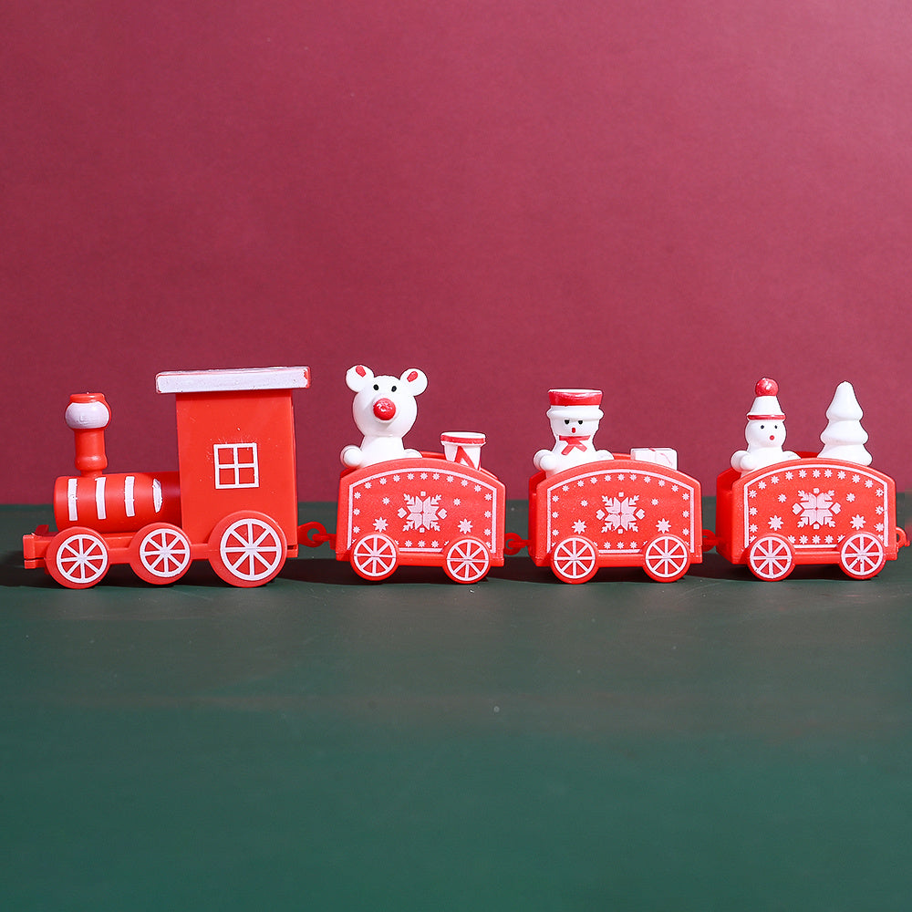 Mini PVC Christmas Train Ornament